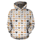 Cat Faces II Hoodies