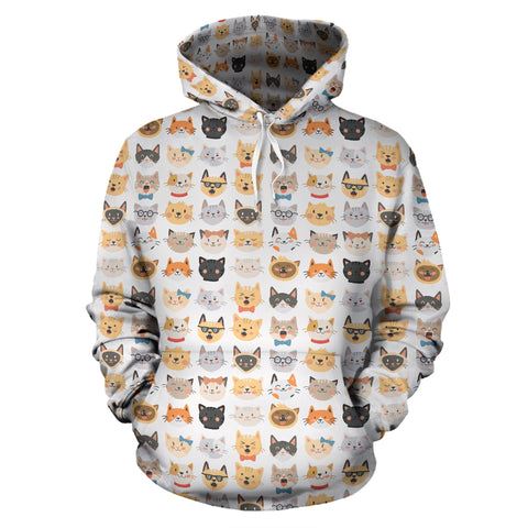 Cat Faces II Hoodies