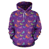 Purple Horse Hoodies