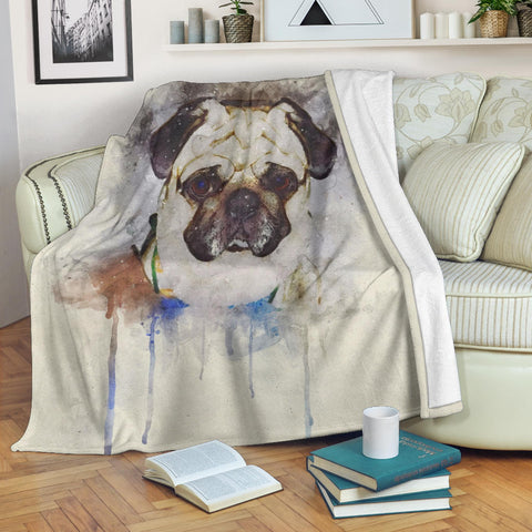 Adorable Pug Blanket 1