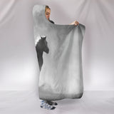 Clouded Horse Hooded Blanket