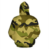 Green Camo All-Over Print Hoodie