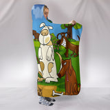 Cartoon dogs Hooded Blanket