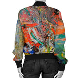 Women's Abstract Painting Bomber Jacket