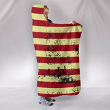 American Flag Hoodie Blanket