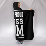 LOUD AND PROUD SOCCER MOM HOODED BLANKET