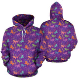 Purple Horse Hoodies