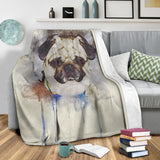 Adorable Pug Blanket 1