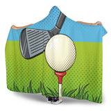 Golf Pixelated Hooded Blanket