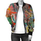 Women's Abstract Painting Bomber Jacket