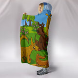 Cartoon dogs Hooded Blanket