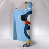 Take My Heart Blue Hooded Blanket