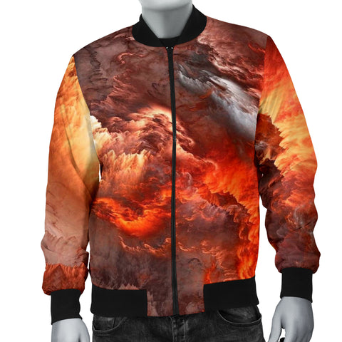 NP Orange Universe Men's Bomber Jacket