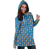Dog Hearts Womens Hoodie Dress