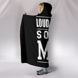 LOUD AND PROUD SOCCER MOM HOODED BLANKET