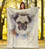 Adorable Pug Blanket 1