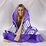 LOUD AND PROUD BASEBALL MOM HOODED BLANKET