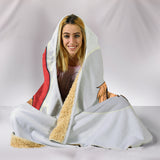 Have A Golden Christmas Hooded Blanket for Golden Retriever Dog Lovers