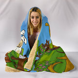 Cartoon dogs Hooded Blanket