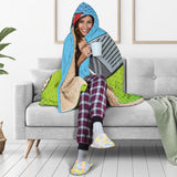 Golf Pixelated Hooded Blanket
