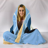 Take My Heart Blue Hooded Blanket
