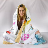 Customised Hoodie Blanket Pretty Butterfly Pattern