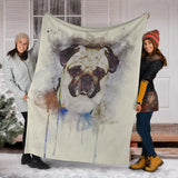 Adorable Pug Blanket 1