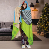 Golf Pixelated Hooded Blanket