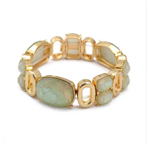 Gold Plated Gemstone Bracelet for Women