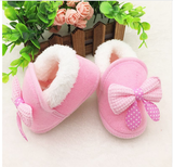 Girls Warm New Bow Snow Shoes Offer