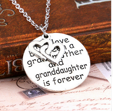 Love Between Grandmother And Granddaughter Necklace