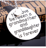 Love Between Grandmother And Granddaughter Necklace Offer