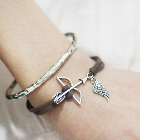 Handmade Bow and Arrow Bracelet
