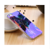 Modern Blue Ray Light Clear Mobile Phone Case For iPhone 6 6S 6 Plus 5.5 6S Plus