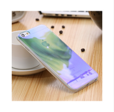 Modern Blue Ray Light Clear Mobile Phone Case For iPhone 6 6S 6 Plus 5.5 6S Plus