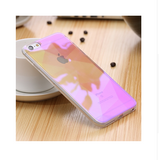 Modern Blue Ray Light Clear Mobile Phone Case For iPhone 6 6S 6 Plus 5.5 6S Plus