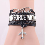 Infinity Love AIR FORCE Mom Bracelet