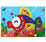 Kids' 12 Patterns Foam Mosaic Stickers Art Puzzle