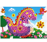 Kids' 12 Patterns Foam Mosaic Stickers Art Puzzle