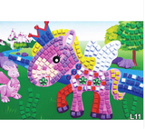 Kids' 12 Patterns Foam Mosaic Stickers Art Puzzle Offer