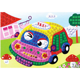 Kids' 12 Patterns Foam Mosaic Stickers Art Puzzle Offer