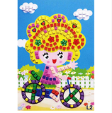 Kids' 12 Patterns Foam Mosaic Stickers Art Puzzle