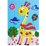 Kids' 12 Patterns Foam Mosaic Stickers Art Puzzle