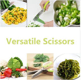 5 Blades Scissors Eco-Friendly Kitchen Tool with Cleaning Comb