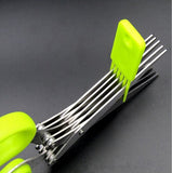 5 Blades Scissors Eco-Friendly Kitchen Tool with Cleaning Comb