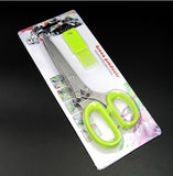 5 Blades Scissors Eco-Friendly Kitchen Tool with Cleaning Comb