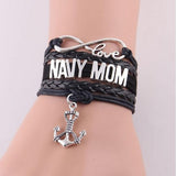 Infinity Love NAVY MOM Bracelet