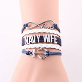 2 Styles Infinity Love Navy Wife Bracelet Offer