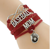Infinity Love BASEBALL MOM Bracelet