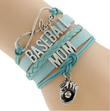 Infinity Love BASEBALL MOM Bracelet